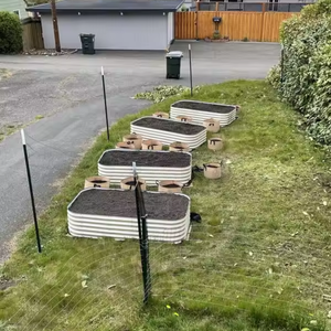 Kits de lits de jardin surélevés en acier galvanisé pour l'extérieur, jardinière en métal pour plantes potagères - Product Image 6