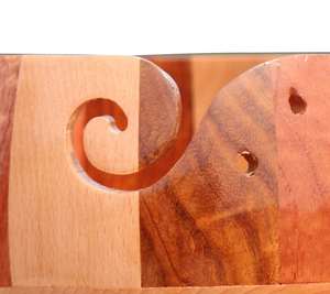 Cuenco de hilo de madera para tejer ganchillo cuencos de almacenamiento de hilo decorativos hechos a mano grandes - Product Image 5