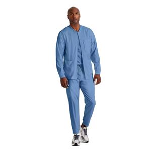 Chaqueta de Trabajo Médica de Moda para Hombre, Estilo Doctor/Enfermero, Marca Privada OEM, 205 GSM, Algodón y Poliéster, Uniforme Médico para Hospital - Product Image 2