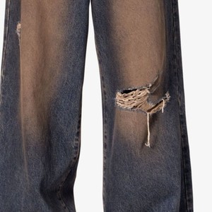 High Quality <b>Elastic</b> <b>Waist</b> Men's Distressed Sweatpants Latest Fashion Casual Style with Anti-Wrinkle Design Reasonable Price - Product Image 2