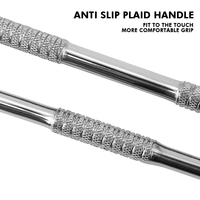 Outil de gravure réutilisable en acier inoxydable de qualité supérieure A+, grattoir à boucle, biseau circulaire, pousse-cuticules double extrémité pour manucure