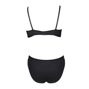 Ensemble soutien-gorge et culotte pour femme - Noir - Product Image 2