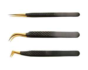 แหนบต่อขนตาปลอมกันแม่เหล็กทำจากสเตนเลสสีชมพูโรสโกลด์ขนาด10มม. ทำตามสั่ง - Product Image 2