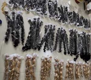 Vente en gros 12A Grad Virgin 100% Extensions de Cheveux Humains Vague Naturelle Double Dessiné Injecté pour Génie Trame Naturel Remy Bande de Cheveux - Product Image 5