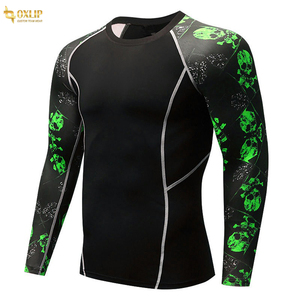 Best Design Men's Compression Swimming Rash Guard <b>Long</b> <b>Sleeve</b> Full <b>Sleeves</b> Customized Logo Printing Custom Color Wholesale High - Product Image 3