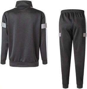 Ensembles de survêtements d'entraînement décontractés d'hiver grande taille les plus vendus en gros – 2 pièces en molleton de coton avec sweat à capuche contrastant - Product Image 4