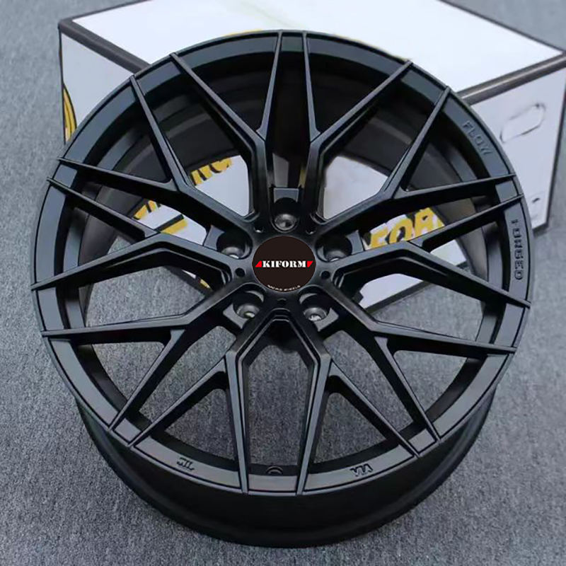 Casted Car Rims X-RIMS Passenger Car Alloy Cast Magnesium Rims Black 17-20 Inch
