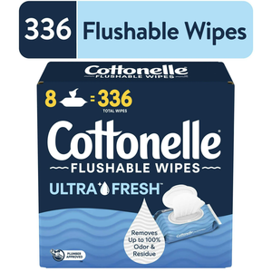 Lingettes humides lavables Cottonelle Ultra Fresh, 8 paquets Flip-Top - Product Image 2