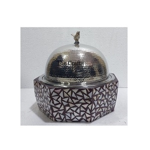 Diseño de tendencia para servir comida olla caliente cazuela plato con perilla en forma de luna vajilla servir olla caliente a precios baratos - Product Image 2