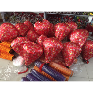 Las linternas de seda colgantes de bambú de Vietnam decoran bodas lujosas con muchas formas coloridas - Product Image 2
