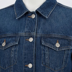 Veste en jean pour femme la plus vendue, en denim brut respirant, manches longues épaisses, printemps automne hiver, coupe classique, service personnalisable, coton - Product Image 4
