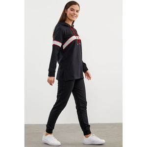 Survêtement à capuche évasé pour femme, personnalisé, imprimé, en polaire légère et respirante, nouvelle collection, vente en gros, haute qualité - Product Image 4