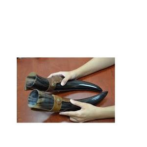 เข็มขัดหนังเขาควายแบบโบราณและขัดเงาสำหรับฮอร์นธรรมชาติสีแตรและเครื่องใช้ในงานปาร์ตี้ - Product Image 1