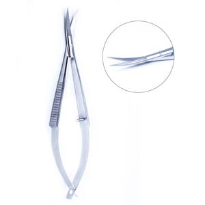 ALTA CALIDAD S.S MADE PREMIUM ENT INSTRUMENTO QUIRÚRGICO MICRO TIJERAS DE RESORTE (CURVO) .... - Product Image 3