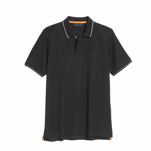 Vente en gros de vêtements décontractés pour hommes pour polo 100% coton à manches courtes coupe ajustée confortable motif solide - Product Image 5