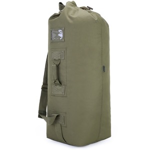 Sac à dos avec bretelles à fermoir à clip verrouillable, sac de transport moyen 75L - Vert olive, poignée de transport supérieure, camouflage personnalisé - Product Image 3