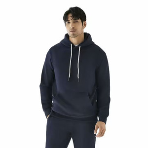 เสื้อฮู้ดขนแกะแบบสวมหัวเสื้อมีฮู้ดแบบสวมหัวผ้าคอตตอน100% ใส่ได้ทุกเพศโลโก้ออกแบบได้ตามที่ต้องการสำหรับฤดูหนาวแห้งเร็วสีทึบ - Product Image 4