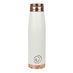 Black and White Printed Copper <b>Water</b> <b>Bottle</b> for Travel Use at <b>Bulk</b> Price Drinking Copper <b>Water</b> <b>Bottle</b> for Office Gym School - Product Image 1