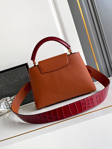 Sac à main en cuir de crocodile de haute qualité 2025 avec un savoir-faire complexe et une texture haut de gamme, parfait pour les soirées et la mode. - Product Image 3