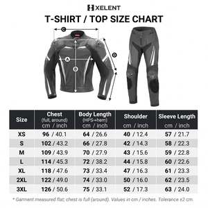 ชุดแข่งรถมอเตอร์ไซค์แบบสะท้อนแสงสองชิ้นพร้อมเกราะป้องกัน - Product Image 6