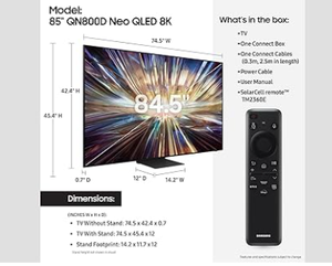 Nouvelle marque originale 85 pouces classe QLED 8K QN800D série Mini LED - Product Image 2