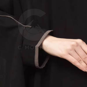 ชุดเดรสอาบายะห์ของผู้หญิงแบบใหม่ชุดอาบายาสไตล์มุสลิมแบบเปิดแห้งเร็ว - Product Image 5