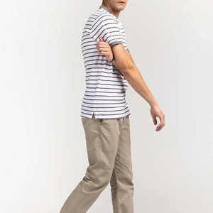 Logotipo personalizado Slim Fit 100% algodón Golf Polo camisetas hombres Streetwear estilo ligero hombres Polo camisa - Product Image 3