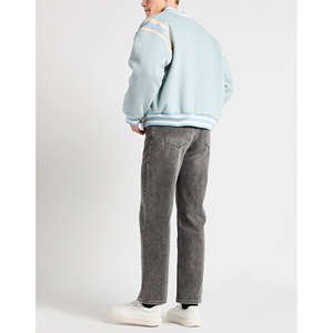 แจ็คเก็ตทรงบ็อกซี่ ไหล่ตก คอตั้ง ทรงโอเวอร์ไซส์ ผ้าคอตตอน 100% เป็นมิตรกับสิ่งแวดล้อม สำหรับทุกเพศ - Product Image 1