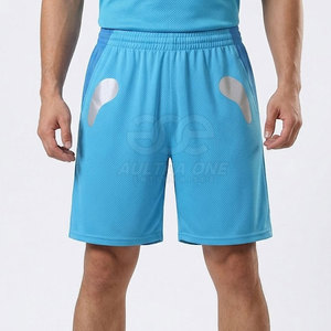 Shorts de basketball sportifs pour hommes, best-sellers, couleur unie, 100 % polyester, légers, séchage rapide, haute qualité, avec cordon de serrage - Product Image 4