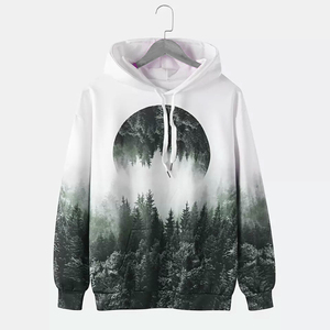 Wholesale 100% Combed Cotton <b>Men's</b> Winter Casual <b>Hoodie</b> 350 Gsm Custom Digital Printed Embroidered Logo Plain Dyed - Product Image 5