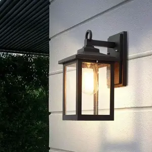 Lámpara de Pared LED para Exteriores RainLumen, Impermeable, E27, Solar, con Cuerpo de PC Blanco Cálido, Clasificación IP65, Forma Cuadrada y Larga - Product Image 4