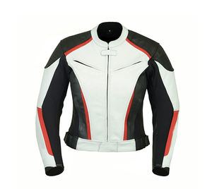 Veste de moto en cuir imperméable pour homme, vêtements de course - Product Image 4