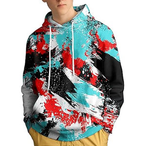 Vêtements décontractés Nouveau style Basiques Impression 3D Sweats à capuche Vente en gros Qualité supérieure Hommes Impression 3D Sweats à capuche pour adultes - Product Image 5