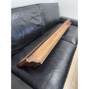 48 \ "60 \" Chimenea de madera rústica Estantes de la repisa Soporte flotante para troncos con estilo moderno/tradicional - Product Image 5