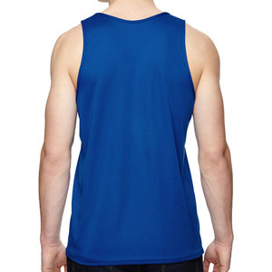 Débardeur pour homme en coton et polyester écologique de haute qualité, conception personnalisée OEM, grande taille, pour la course à pied, séchage rapide, respirant - Product Image 5