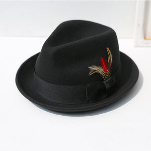 Nouveau gros plusieurs couleurs printemps extérieur mode moyen bord 100% laine chapeaux pour femmes - Product Image 4