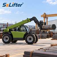 Chariot télescopique de 3,5 tonnes et 14 m pour le chargement de conteneurs portuaires, le manutention de palettes, la logistique et la manutention à grande portée