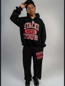 ชุดวอร์มสำหรับผู้ชายชุดวอร์มใส่สบายสีพื้น - Product Image 3