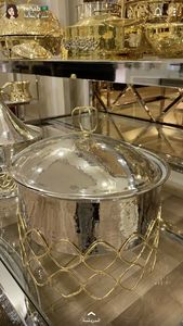 Chauffe-plat en acier inoxydable de gros calibre avec couvercle solide et poêle haute capacité pour événements et buffets traiteurs - Product Image 6