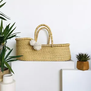 Venta caliente Seagrass Baby Change Basket Elegante Seagrass New Baby Cubo de basura para uso en garaje - Product Image 4