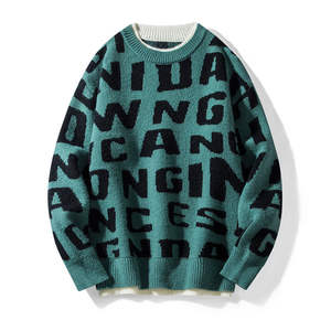 Nouveau design 2024 hommes pull mode pull tricoté tenue décontracté pull ample automne hiver extérieur hauts vêtements - Product Image 2