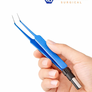 Pinces électrochirurgicales bipolaires réutilisables avec connecteur de câble, acier inoxydable, autoclavables, instrument chirurgical OEM - Product Image 4