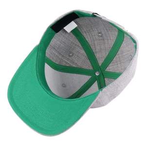 Wholesale Vietnam Factory Low Tax 6 Panels <b>Flat</b> Brim Structure Snapback Custom Contrast Color <b>Design</b> Under Brim Solid Plain <b>Caps</b> - Product Image 6