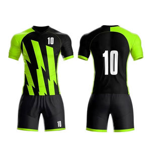 Kits de maillots et shorts de football d'équipe pour hommes Chemises respirantes personnalisées Kit d'uniformes de football Kits de vêtements de sport pour activités d'intérieur pour adultes - Product Image 3