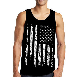 Men Casual Tank Tops Breathable 100% cotton custom printed <b>sleeveless</b> <b>shirts</b> - Product Image 6