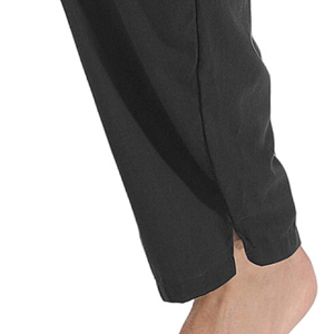 Pantalon d'été en tissu tricoté avec poche pour hommes Pantalon de survêtement baggy en coton épais de haute qualité à taille élastique pour hommes - Product Image 4
