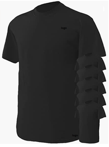 T-Shirt à manches courtes 100% coton pour homme, coupe classique, prix de gros, tendance - Product Image 3
