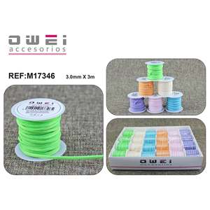 Corde en daim pour bijoux 3mm * 3m2 4u/c Composant élégant en daim de 3mm de large avec une densité de 24u/c - Product Image 1