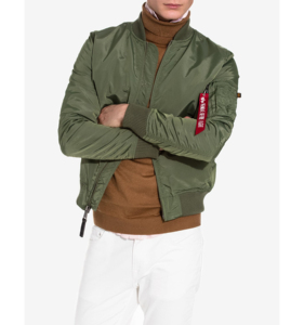 Wholesale Custom Embroidered Men's Winter Satin Bomber <b>Jacket</b> Stand Collar High Street <b>Waterproof</b> Breathable Casual Windbreaker - Product Image 5
