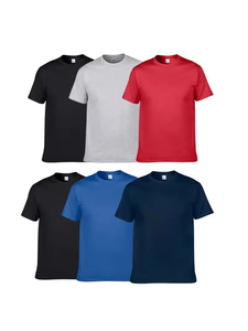 Factory Made Adult 100% Cotton <b>T</b>-<b>Shirt</b> Oversized Soft Crew <b>Neck</b> <b>High</b> Short Sleeve Solid Pattern 210 Gm US Size Casual <b>T</b> <b>shirt</b> - Product Image 5